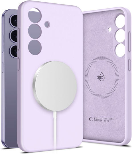 Tech-Protect Liquid Back Cover Σιλικόνης Μωβ (Galaxy S25)