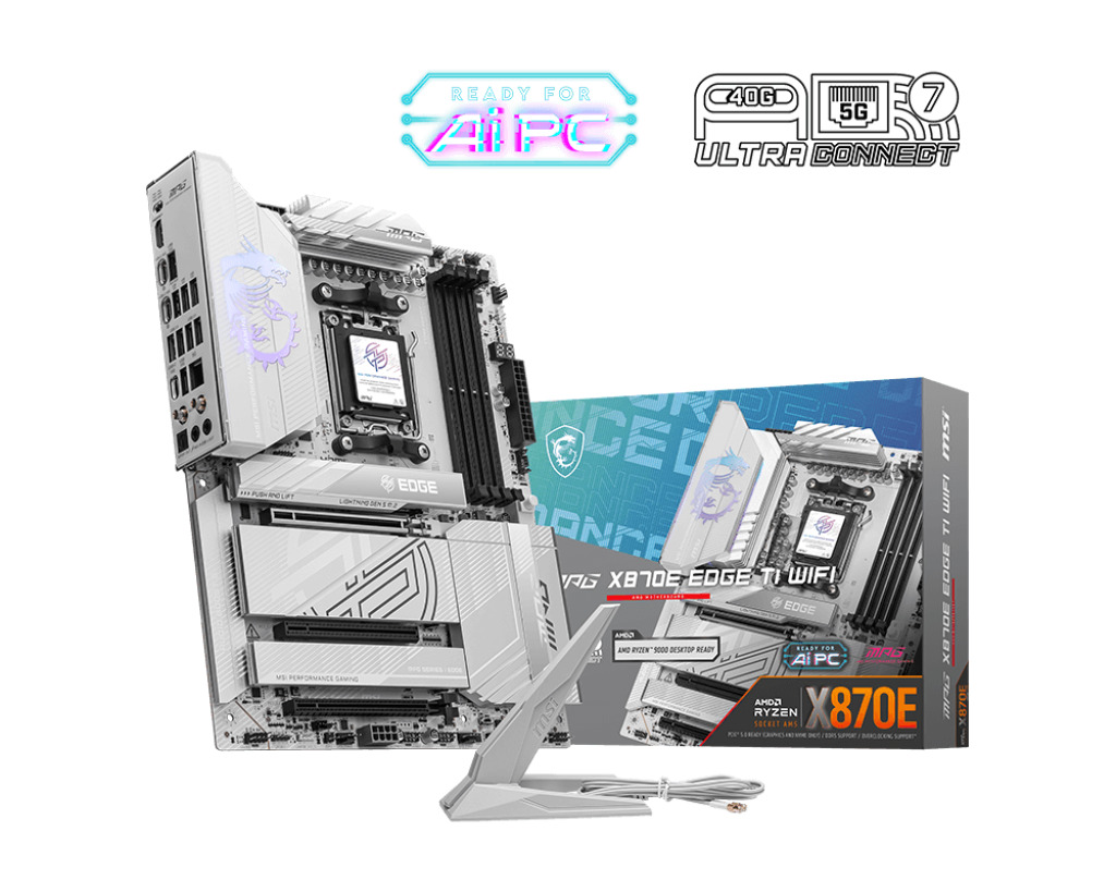 MSI MPG X870E Edge TI WIFI Motherboard ATX με AMD AM5 Socket