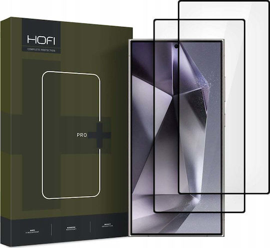 Hofi Glass Tempered Glass 2τμχ Μαύρο (Galaxy S25 Ultra)