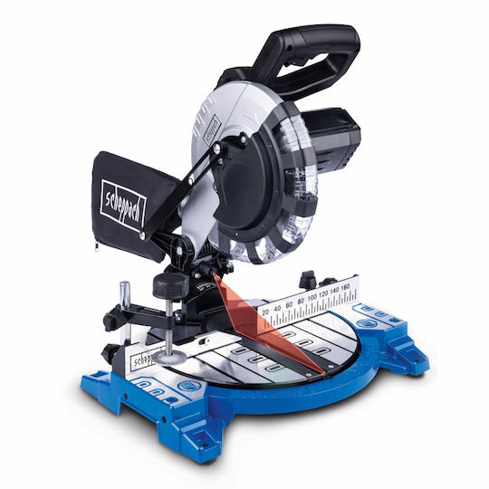 Scheppach Miter Saw Electric with Power 1500W, Laser Guide & Cutting Disc Diameter 210mm