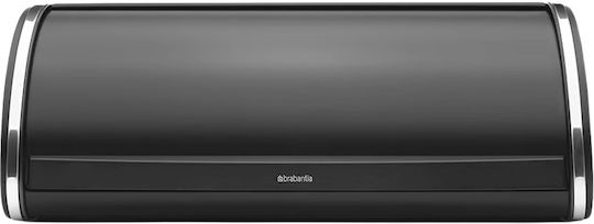 Brabantia Roll Top Bread Box Metallic Black 44.5x26.2x17.3cm