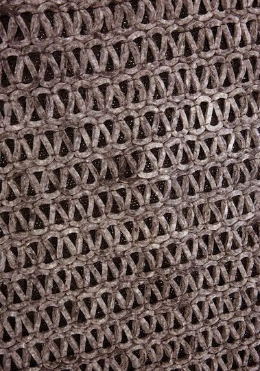 Handgefertigt Wolle Brown Black