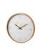 BigBuy Wall Clock Glass White Ø33cm