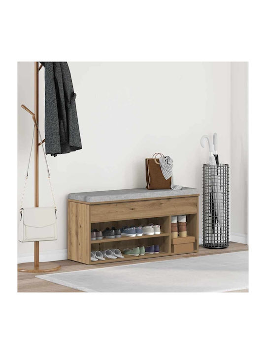 Entry Furniture with Shoe Rack Coffee 102x30.5x...