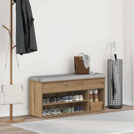 Entry Furniture with Shoe Rack Coffee 102x30.5x45cm