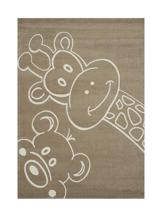 Koulis Carpets 1232b Kinder Teppich Beige 70x150cm