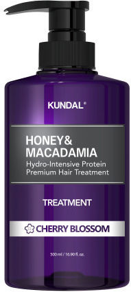 Kundal Hypoallergenic Hair Treatment With Proteins Honey & Macadamia Hair Mask For Hydration With Keratin & Argan 500ml