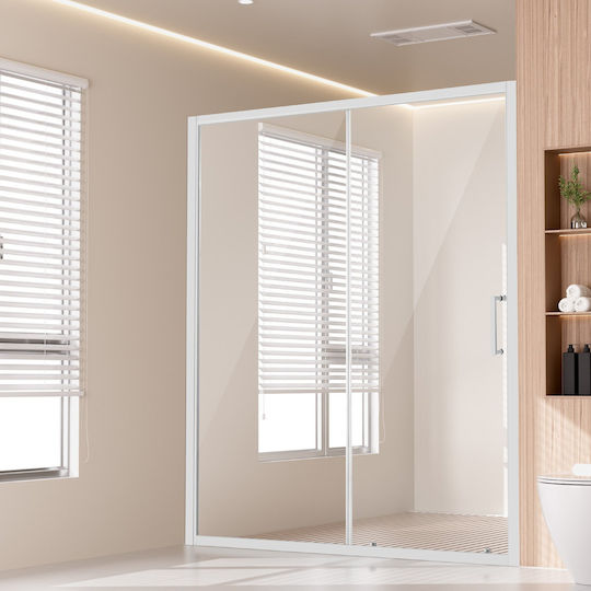 Vevor Διαχωριστικό Ντουζιέρας 92x177.8cm Chrome Vevor Διαχωριστικό Ντουζιέρας 92x177.8cm Chrome