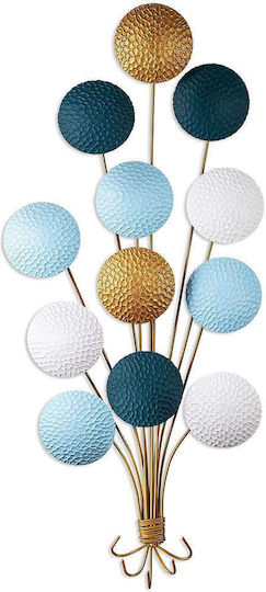 Wallity Wandhalterung Metall 5 Haken Mehrfarbig 50x4cm