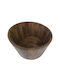 Nakaro Wood Wooden Salad Bowl Brown 40x40cm