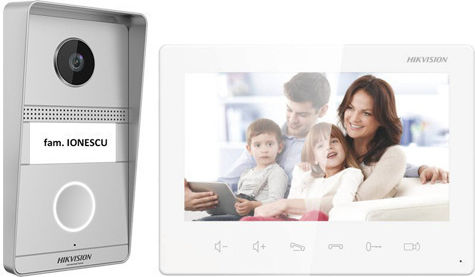 7-inch Analog Intercom Kit 2mp Camera 2-wire Connection Hikvision Ds-kis101-p S