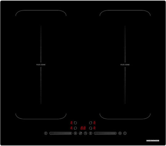 Heinner Induction Cooktop Autonomous with Child Lock Function 59x52εκ.