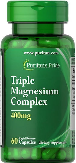 Puritan's Pride Triple Magnesium Complex 400mg 60 caps