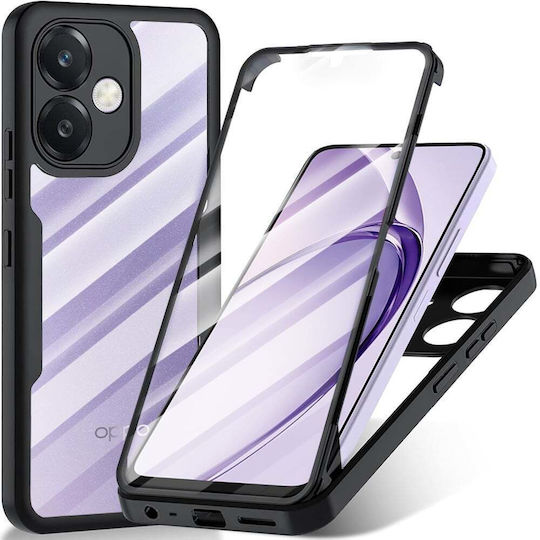Techsuit ColorVerse 360 Vollschutz Silikon Schwarz (Galaxy A40 Oppo A60)