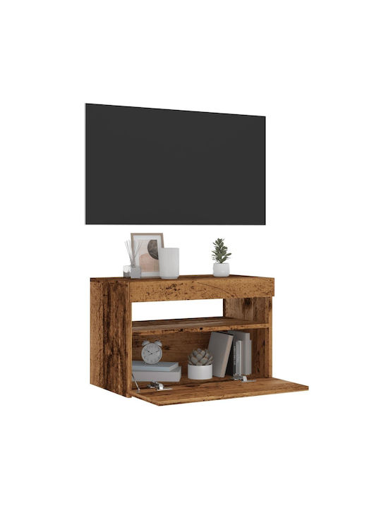 TV-Ständer mit LED-Beleuchtung Braune M60xT35xH40cm