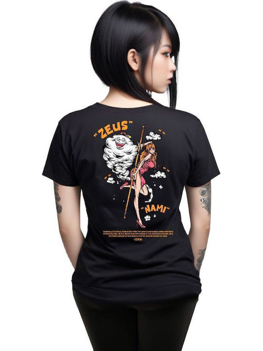 Tricou One Piece Nami Cultură Pop Negru