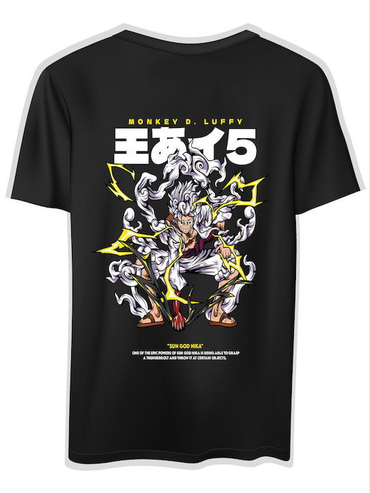 T-shirt One Piece Luffy Gear 5 Pop Culture Black