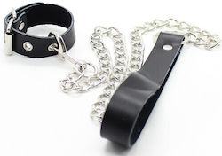 Cock Ring Metal Chain Leash Guler