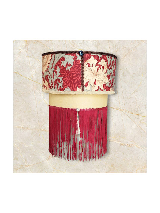 Oxygen Barock Deckenleuchte Rot mit Lampenbirnensockel E27 40x20cm