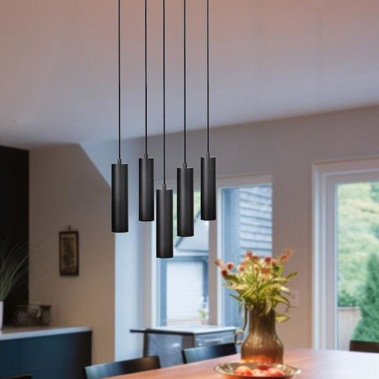 Fylliana Pendant Light Black with Socket E27 40x100x100cm