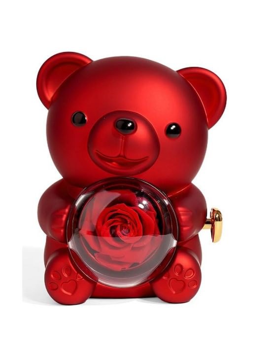 Rose Bear Jewelry Box Forever Rose Bear Valentine's Day Gift 85179 Red
