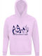 Παιδικό Φούτερ με Κουκούλα και Τσέπες Creamy Pink Bluey Sarcastic Unicorn And Why Should I Care