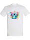 Tricou pentru copii White Happy Stitch Fanart