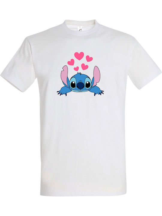 Παιδικό T-shirt White Stitch In Love