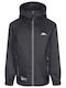 Waterproof Kids' Casual Jacket Windproof with Hood Black