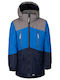 Wasserdicht Kinder Freizeitjacke mit Kapuze Blau