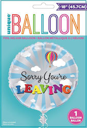 Folienballon 46 cm Es tut mir leid, dass du gehst Heißluftballon Folienballon 46 cm Es tut mir leid, dass du gehst Heißluftballon