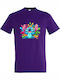 Παιδικό T-shirt Dark Purple Happy Stitch Fanart