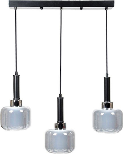 Fylliana Pendant Light Silver with Socket E27 50x15x75cm