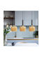 Fylliana Pendant Light Bronze with Socket E27 50x15x75cm