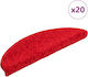 Stair Mats 20 Pieces Red 56x17x3 cm Red 56 X 17...