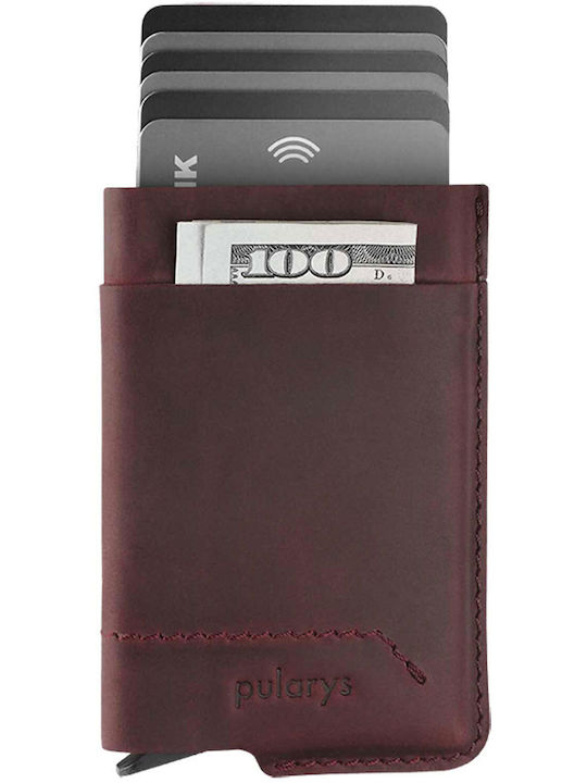 Δερμάτινο Ανδρικό Πορτοφόλι με RFID Μπορντό