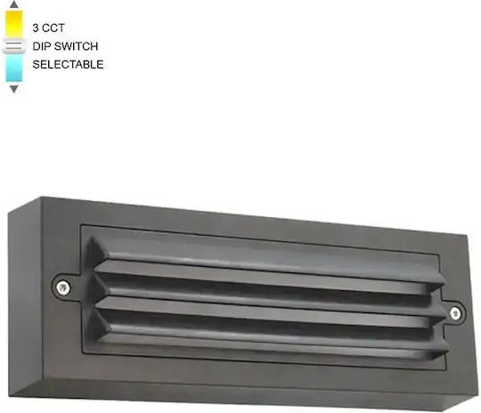 LED стенна лампа квадрат 6W 3CCT антрацит Adria-ST1G 3230631 Vito