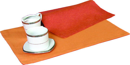 Viopros Platzdeckchen Rot 45x32cm 4Stück