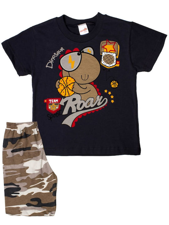 Minerva Kids' Pajamas Summer Gray Roar