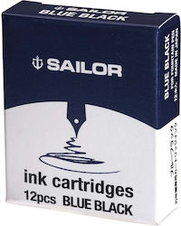 Sailor Replacement & Pen Inks Blue-Black 12 Pieces Sailor Replacement & Pen Inks Blue-Black 12 Pieces