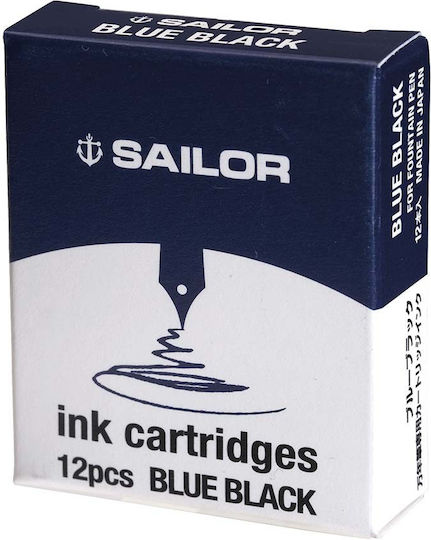 Sailor Ink Cartridges Blue-black 12pcs