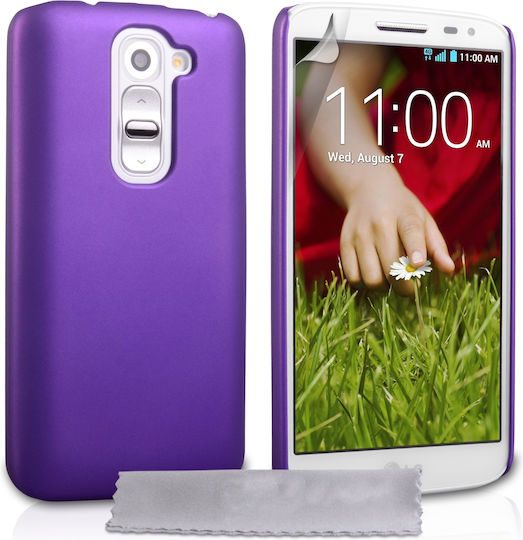 YouSave Accessories Ultra Slim By Yousave Back Cover Set cu Geam Violet (LG G2 mini)