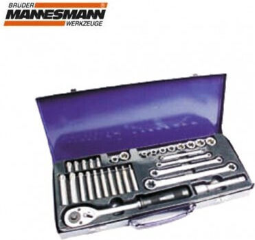 Mannesmann Ratschen- & Steckschlüssel-Sets 1\2" & 1\4" 31Stück