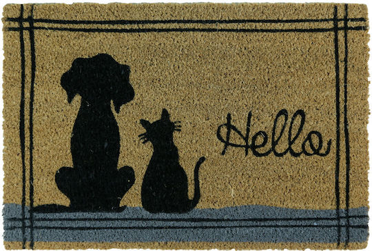 Coconut Fiber Entrance Mat Dog Cat Sl8629 40x60 San Lorentzo 8629