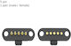 Pogo Pin Magnetic Connector 5p Male Female