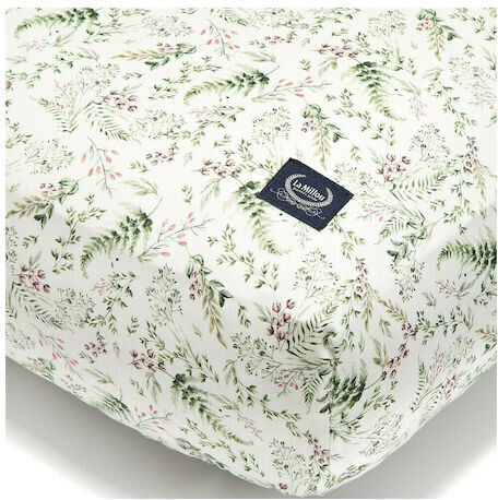 La Millou Blossom Forest Baby Sheet Crib Cotton Fitted Green 140x70cm