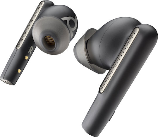 Poly Voyager Free 60/60+ Microsoft Teams Certified In-ear Bluetooth Handsfree Earphones with Charging Case Black