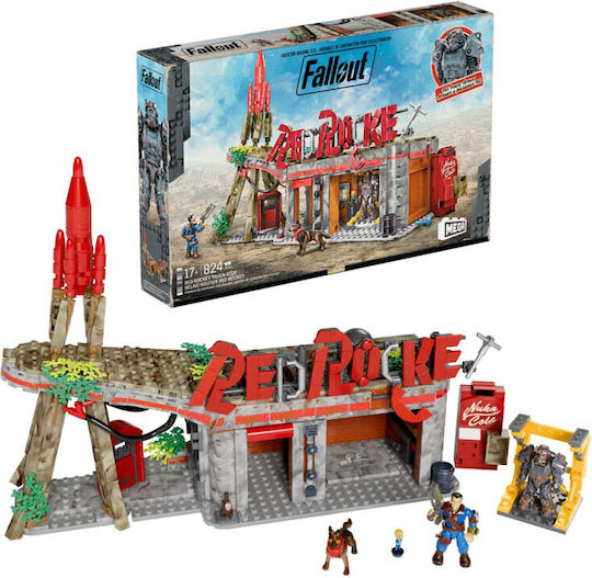 Mega Bloks Блокчета Mega Construction Set - Red Rocket Truck Stop 824бр