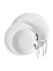 Lubiana White Porcelain Dinnerware Set 104pcs