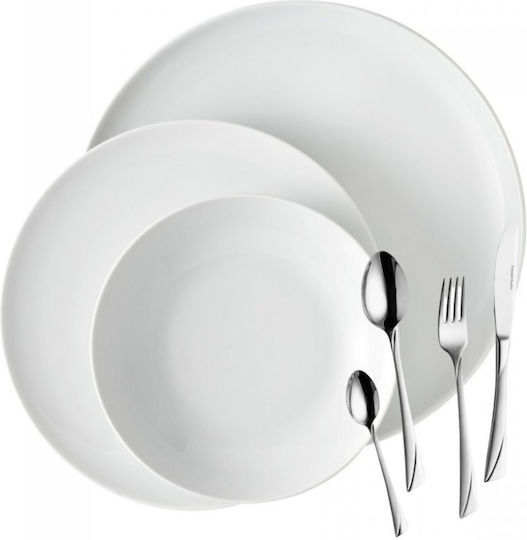 Lubiana White Porcelain Dinnerware Set 104pcs